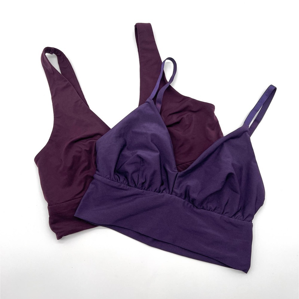 COMMANDO Bralette Lot Women Small Purple Butter Comfy Long line Wireless Stretch
